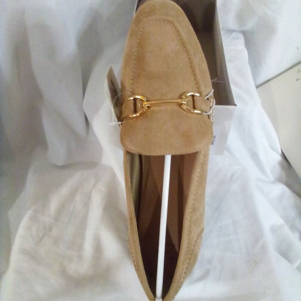 a new day Tan Loafers with Gold Accent